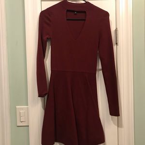Express Dark Red Dress